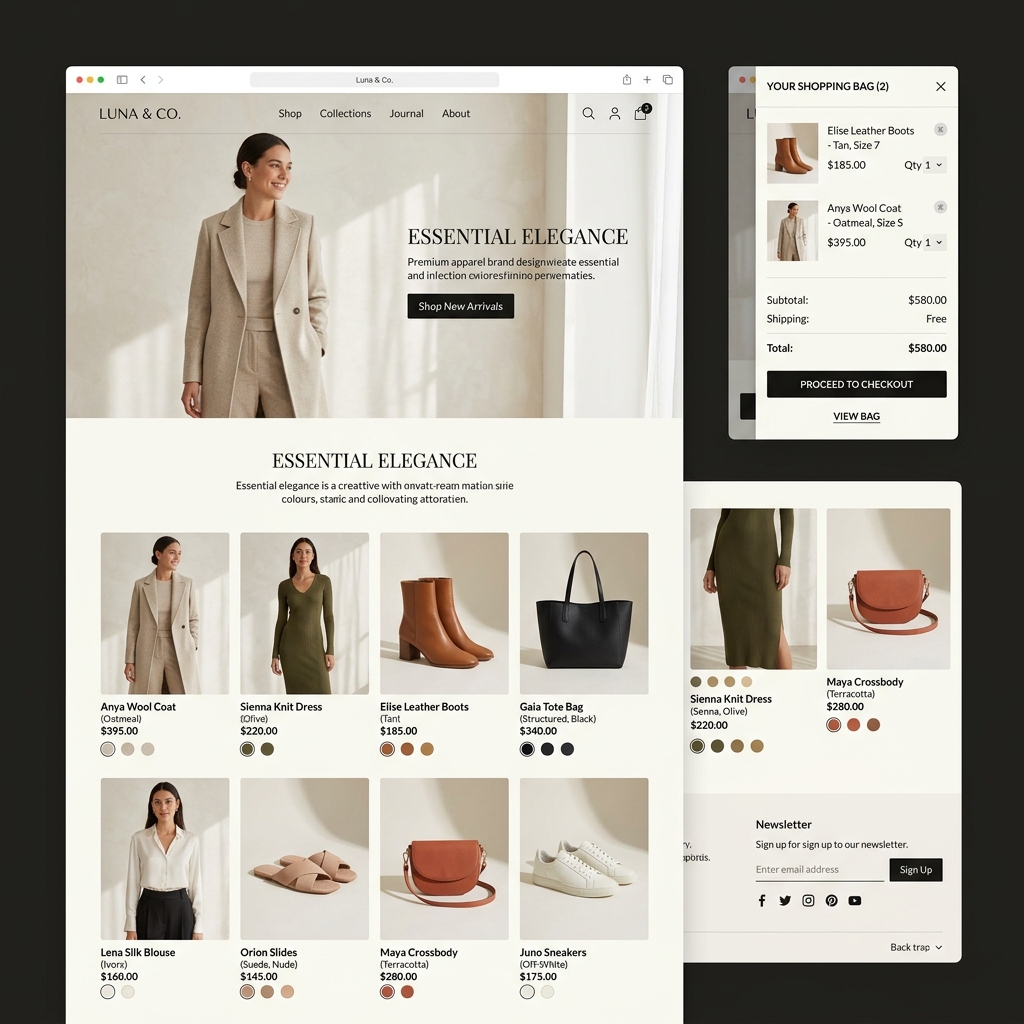 Chic and Clicks E-Commerce Store UI Design